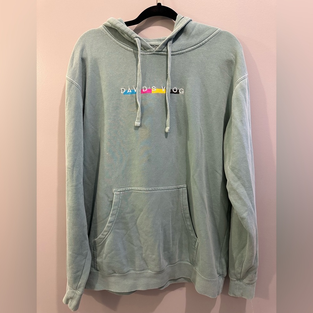 Independent Trading Company Vlog Squad David’s Vlogs Hoodie Size L Green